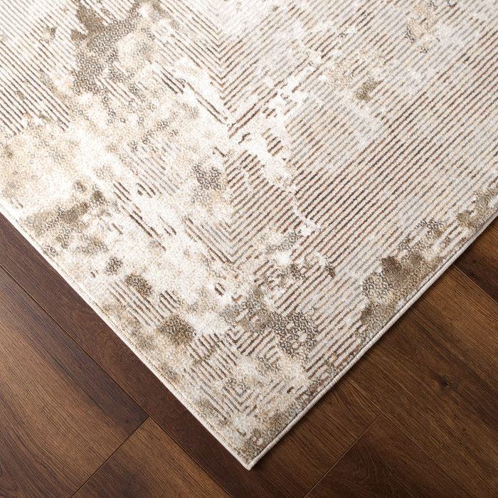 Laila Beige Linear Geometric - T5006 - 8' x 11'