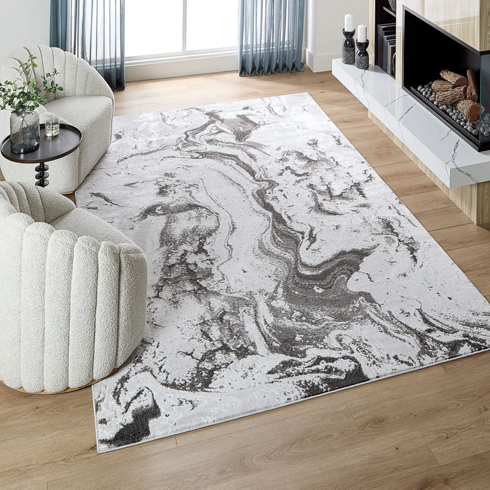 Ayda Gray Marbled - T9003 - 7' x 9'