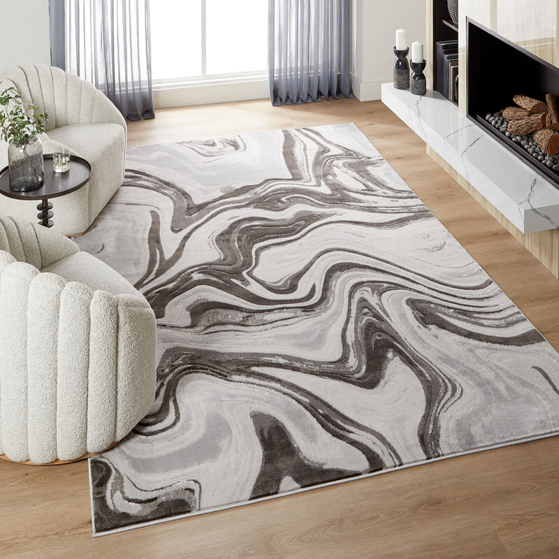 Ayda Gray Marbled - T9007 - 5' x 8'