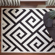 Optika Black Ivory Geometric - T9013 - 5' x 8'