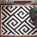 Optika Black Ivory Geometric - T9013 - 10' x 13'