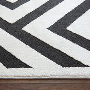 Optika Black Ivory Geometric - T9013 - 5' x 8'