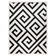 Optika Black Ivory Geometric - T9013 - 5' x 8'