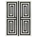 Optika Black Ivory Geometric - T9014 - 8' x 11'