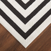 Optika Black Ivory Geometric - T9014 - 5' x 8'