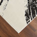 Optika Black Ivory Brush Stroke - T9015 - 8' x 11'