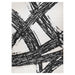 Optika Black Ivory Brush Stroke - T9015 - 2' x 3'