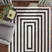 Optika Black Ivory Geometric - T9016 - 5' x 8'