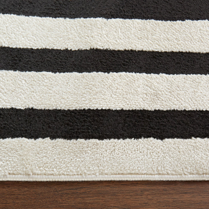 Optika Black Ivory Geometric - T9016 - 2' x 3'