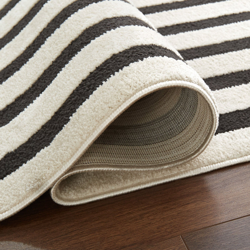 Optika Black Ivory Geometric - T9016 - 5' x 8'