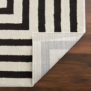 Optika Black Ivory Geometric - T9016 - 5' x 8'