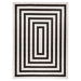 Optika Black Ivory Geometric - T9016 - 7' x 9'