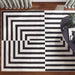 Optika Black Ivory Geometric - T9017 - 2' x 3'
