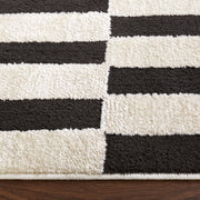 Optika Black Ivory Geometric - T9017 - 5' x 8'