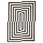 Optika Black Ivory Geometric - T9017 - 5' x 8'