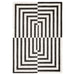 Optika Black Ivory Geometric - T9017 - 8' x 11'