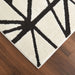 Optika Black Ivory Linear Geometric - T9018 - 7' x 9'