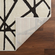 Optika Black Ivory Linear Geometric - T9018 - 5' x 8'