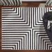Optika Black Ivory Geometric - T9019 - 10' x 13'