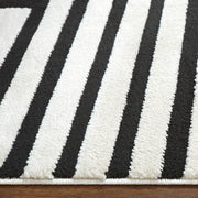 Optika Black Ivory Geometric - T9019 - 5' x 8'