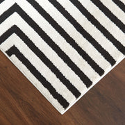 Optika Black Ivory Geometric - T9019 - 5' x 8'