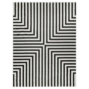 Optika Black Ivory Geometric - T9019 - 5' x 8'