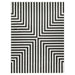 Optika Black Ivory Geometric - T9019 - 5' x 8'