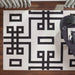 Optika Black Ivory Geometric - T9020 - 5' x 8'