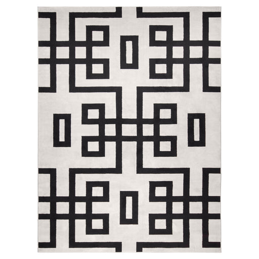 Optika Black Ivory Geometric - T9020 - 5' x 8'