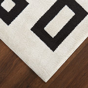 Optika Black Ivory Geometric - T9020 - 5' x 8'