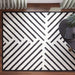 Optika Black Ivory Geometric - T9021 - 10' x 13'