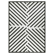 Optika Black Ivory Geometric - T9021 - 5' x 8'