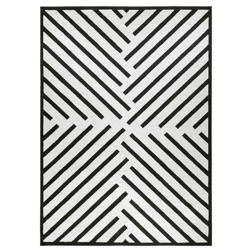 Optika Black Ivory Geometric - T9021 - 5' x 8'