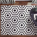 Optika Black Ivory Geometric - T9022 - 10' x 13'
