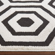 Optika Black Ivory Geometric - T9022 - 5' x 8'