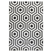 Optika Black Ivory Geometric - T9022 - 5' x 8'