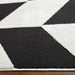 Optika Black Ivory Chevron Herringbone - T9023 - 2' x 3'