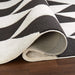 Optika Black Ivory Chevron Herringbone - T9023 - 5' x 8'