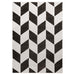 Optika Black Ivory Chevron Herringbone - T9023 - 5' x 8'