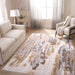 Terra Gray Orange Painterly - T9025 - 5' x 8'
