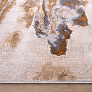 Terra Gray Orange Painterly - T9025 - 5' x 8'