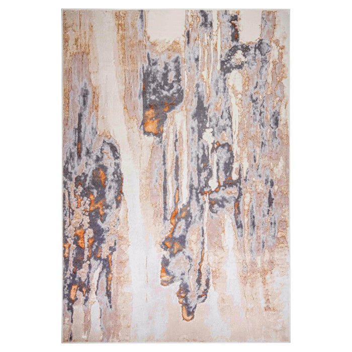 Terra Gray Orange Painterly - T9025 - 2' x 3'