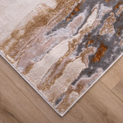 Terra Gray Orange Painterly - T9025 - 5' x 8'