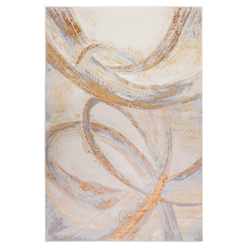 Terra Ivory Orange Swirl - T9026 - 5' x 8'