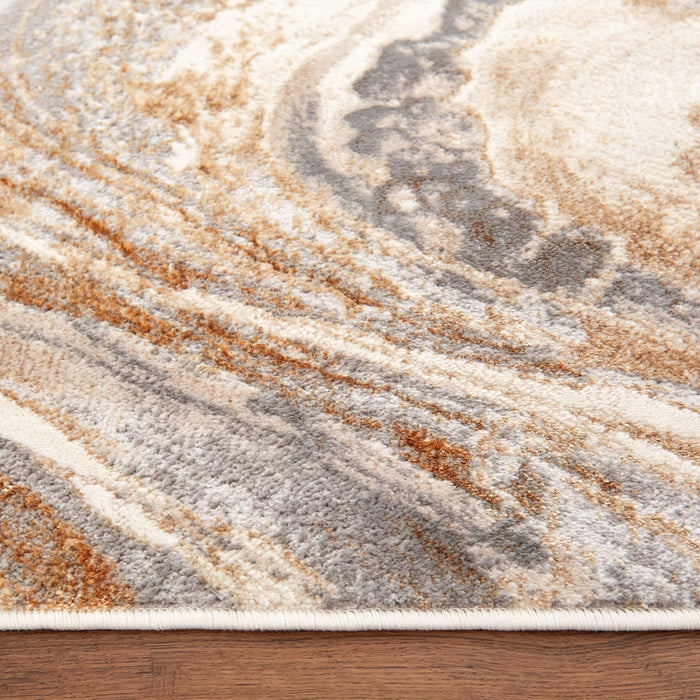 Terra Gray Orange Marbled - T9027 - 10' x 13'