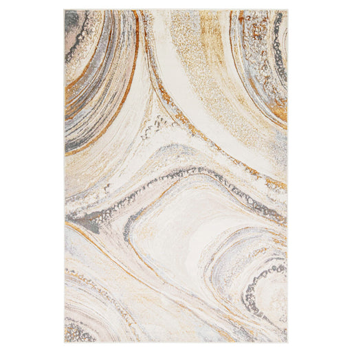 Terra Gray Orange Marbled - T9027 - 5' x 8'