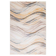 Terra Gray Orange Waves - T9028 - 5' x 8'