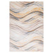 Terra Gray Orange Waves - T9028 - 5' x 8'