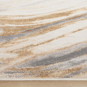 Terra Gray Orange Waves - T9028 - 5' x 8'
