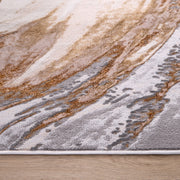 Terra Gray Orange Marbled - T9029 - 5' x 8'